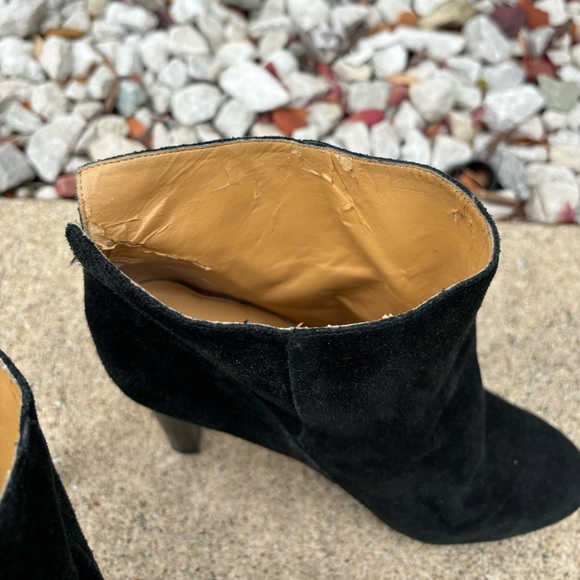 SALE Nine West Genuine Leather Suede High Heel Platform Boots Booties - Picture 7 of 10